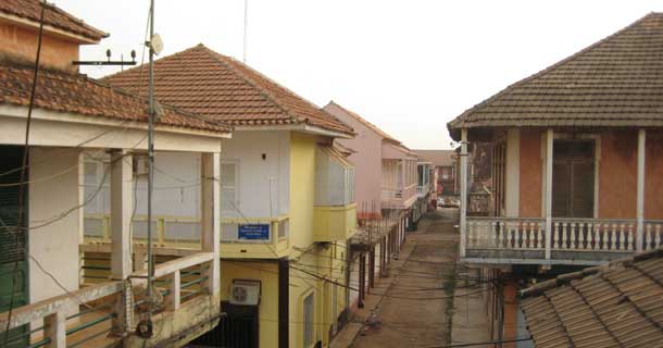 Hotel Bissau - view from balcony over Bissau velho